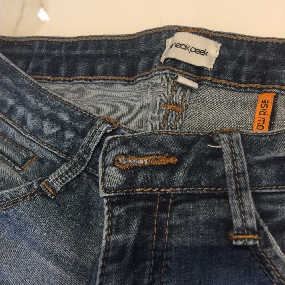 Sneak Peek Jeans, Low Rise - Picture 2 of 5